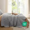 imageBedsure King Quilt Set  Ultra Soft Quilt Bedding Set for Green Bedroom Decor Lightweight AllSeason King Size Comforter with 2 Pillow Shams Dark Green Summer Bedspread Coverlet 106x96 Inch25  Grey  Leaf