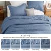imageBedsure King Quilt Set  Ultra Soft Quilt Bedding Set for Green Bedroom Decor Lightweight AllSeason King Size Comforter with 2 Pillow Shams Dark Green Summer Bedspread Coverlet 106x96 Inch03  Mineral Blue  Clover