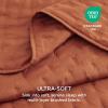 imageBedsure King Quilt Set  Ultra Soft Quilt Bedding Set for Green Bedroom Decor Lightweight AllSeason King Size Comforter with 2 Pillow Shams Dark Green Summer Bedspread Coverlet 106x96 Inch15  Red Orange  Clover