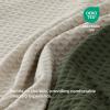 imageBedsure Luxury Waffle Duvet Cover Queen Size  Textured Duvet Cover Set Soft Breathable Bedding Set 90quotx90quot with 2 Pillow Shams for All Season Linen Comforter Not Included06  Linen No Comforter