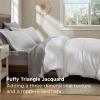 imageBedsure Luxury Waffle Duvet Cover Queen Size  Textured Duvet Cover Set Soft Breathable Bedding Set 90quotx90quot with 2 Pillow Shams for All Season Linen Comforter Not Included01  Pure White No Comforter