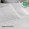 imageBedsure Luxury Waffle Duvet Cover Queen Size  Textured Duvet Cover Set Soft Breathable Bedding Set 90quotx90quot with 2 Pillow Shams for All Season Linen Comforter Not Included01  Pure White No Comforter