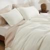 imageBedsure Luxury Waffle Duvet Cover Queen Size  Textured Duvet Cover Set Soft Breathable Bedding Set 90quotx90quot with 2 Pillow Shams for All Season Linen Comforter Not Included05  Irovy White No Comforter