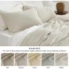imageBedsure Luxury Waffle Duvet Cover Queen Size  Textured Duvet Cover Set Soft Breathable Bedding Set 90quotx90quot with 2 Pillow Shams for All Season Linen Comforter Not Included06  Linen No Comforter
