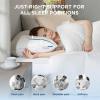 imageBedsure Memory Foam Pillows Queen Size Set of 2 Adjustable Firm Bed Pillows for Sleeping Cooling DualSided Design Rayon Derived from Bamboo Pillowcases for Side Back Stomach Hot SleepersGrey