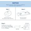 imageBedsure Memory Foam Pillows Queen Size Set of 2 Adjustable Firm Bed Pillows for Sleeping Cooling DualSided Design Rayon Derived from Bamboo Pillowcases for Side Back Stomach Hot SleepersGrey
