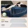 imageBedsure Orthopedic Dog Beds Large Sized Dog Waterproof Memory Foam Pet Bed with Sides NonSlip Bottom and EggCrate Foam Large Pet Couch Sofa with Washable Removable Corduroy Cover CreamBlue