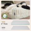 imageBedsure Orthopedic Dog Beds Large Sized Dog Waterproof Memory Foam Pet Bed with Sides NonSlip Bottom and EggCrate Foam Large Pet Couch Sofa with Washable Removable Corduroy Cover CreamCream