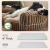 imageBedsure Orthopedic Dog Beds Large Sized Dog Waterproof Memory Foam Pet Bed with Sides NonSlip Bottom and EggCrate Foam Large Pet Couch Sofa with Washable Removable Corduroy Cover CreamBrown