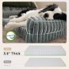 imageBedsure Orthopedic Dog Beds Large Sized Dog Waterproof Memory Foam Pet Bed with Sides NonSlip Bottom and EggCrate Foam Large Pet Couch Sofa with Washable Removable Corduroy Cover CreamGrey