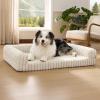 imageBedsure Orthopedic Dog Beds Large Sized Dog Waterproof Memory Foam Pet Bed with Sides NonSlip Bottom and EggCrate Foam Large Pet Couch Sofa with Washable Removable Corduroy Cover CreamCream