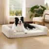 imageBedsure Orthopedic Dog Beds Large Sized Dog Waterproof Memory Foam Pet Bed with Sides NonSlip Bottom and EggCrate Foam Large Pet Couch Sofa with Washable Removable Corduroy Cover CreamCream