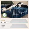 imageBedsure Orthopedic Dog Beds Large Sized Dog Waterproof Memory Foam Pet Bed with Sides NonSlip Bottom and EggCrate Foam Large Pet Couch Sofa with Washable Removable Corduroy Cover CreamBlue