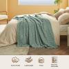 imageBedsure Pink Throw Blanket for Couch  350GSM Soft Cozy Throw Blankets for Bed Home Room Decor GentleSoft Cute Fleece Birthday Gifts for Women Girls 50x60 InchesSage Green