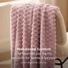 imageBedsure Pink Throw Blanket for Couch  350GSM Soft Cozy Throw Blankets for Bed Home Room Decor GentleSoft Cute Fleece Birthday Gifts for Women Girls 50x60 InchesLight Pink