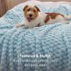 imageBedsure Pink Throw Blanket for Couch  350GSM Soft Cozy Throw Blankets for Bed Home Room Decor GentleSoft Cute Fleece Birthday Gifts for Women Girls 50x60 InchesDream Blue
