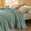 imageBedsure Pink Throw Blanket for Couch  350GSM Soft Cozy Throw Blankets for Bed Home Room Decor GentleSoft Cute Fleece Birthday Gifts for Women Girls 50x60 InchesSage Green