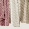 imageBedsure Pink Throw Blanket for Couch  350GSM Soft Cozy Throw Blankets for Bed Home Room Decor GentleSoft Cute Fleece Birthday Gifts for Women Girls 50x60 InchesLight Brown