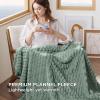 imageBedsure Pink Throw Blanket for Couch  350GSM Soft Cozy Throw Blankets for Bed Home Room Decor GentleSoft Cute Fleece Birthday Gifts for Women Girls 50x60 InchesSage Green