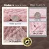 imageBedsure Pink Throw Blanket for Couch  350GSM Soft Cozy Throw Blankets for Bed Home Room Decor GentleSoft Cute Fleece Birthday Gifts for Women Girls 50x60 InchesLight Pink