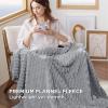 imageBedsure Pink Throw Blanket for Couch  350GSM Soft Cozy Throw Blankets for Bed Home Room Decor GentleSoft Cute Fleece Birthday Gifts for Women Girls 50x60 InchesCloudy Gray
