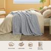 imageBedsure Pink Throw Blanket for Couch  350GSM Soft Cozy Throw Blankets for Bed Home Room Decor GentleSoft Cute Fleece Birthday Gifts for Women Girls 50x60 InchesCloudy Gray