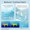 imageBedsure Premium Cooling Blanket for Medium Dog  QMAXampgt05 Breathable Summer Washable Cold Pet Throw Blanket Soft Durable Self Cooling Cat Mat for Hot Weather Pearl Grey 30x40Pearl Grey