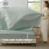 imageBedsure Queen Comforter Set  7 Pieces Sage Green Queen Bedding Set for All Seasons Boho Contrasting Design Bed in a Bag with Comforter Sheets Pillowcases ampamp Shams08  Olive GreenSage Green