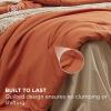 imageBedsure Queen Comforter Set  7 Pieces Sage Green Queen Bedding Set for All Seasons Boho Contrasting Design Bed in a Bag with Comforter Sheets Pillowcases ampamp Shams11  Burnt OrangeWarm Sand