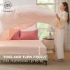 imageBedsure Queen Comforter Set  7 Pieces Sage Green Queen Bedding Set for All Seasons Boho Contrasting Design Bed in a Bag with Comforter Sheets Pillowcases ampamp Shams13  CoralPink