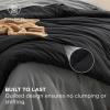 imageBedsure Queen Comforter Set  7 Pieces Sage Green Queen Bedding Set for All Seasons Boho Contrasting Design Bed in a Bag with Comforter Sheets Pillowcases ampamp Shams06  BlackDark Grey
