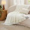 imageBedsure Queen Comforter Set 5 Pieces  Bed in a Bag with Checkered Throw Blanket and Decorative Pillow Lightweight Bedding Comforter Sets All Season Boho Bedding Linen Beige04  Sage Green Chenille