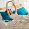 imageBedsure Queen Pillow Cases Set of 2  Dark Grey Double Brushed Microfiber Pillowcases 2 Pack Super Soft Cooling Pillow Case Covers with Envelope Closure Wrinkle Fade and Stain Resistant 20x3007  Teal