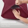 imageBedsure Queen Pillow Cases Set of 2  Dark Grey Double Brushed Microfiber Pillowcases 2 Pack Super Soft Cooling Pillow Case Covers with Envelope Closure Wrinkle Fade and Stain Resistant 20x3005  Burgundy
