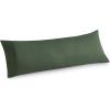 imageBedsure Queen Pillow Cases Set of 2  Dark Grey Double Brushed Microfiber Pillowcases 2 Pack Super Soft Cooling Pillow Case Covers with Envelope Closure Wrinkle Fade and Stain Resistant 20x3015  Olive Green