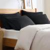 imageBedsure Queen Pillow Cases Set of 2  Dark Grey Double Brushed Microfiber Pillowcases 2 Pack Super Soft Cooling Pillow Case Covers with Envelope Closure Wrinkle Fade and Stain Resistant 20x3003  Black