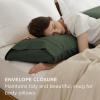 imageBedsure Queen Pillow Cases Set of 2  Dark Grey Double Brushed Microfiber Pillowcases 2 Pack Super Soft Cooling Pillow Case Covers with Envelope Closure Wrinkle Fade and Stain Resistant 20x3015  Olive Green