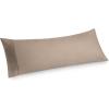 imageBedsure Queen Pillow Cases Set of 2  Dark Grey Double Brushed Microfiber Pillowcases 2 Pack Super Soft Cooling Pillow Case Covers with Envelope Closure Wrinkle Fade and Stain Resistant 20x3006  Khaki