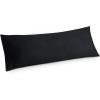 imageBedsure Queen Pillow Cases Set of 2  Dark Grey Double Brushed Microfiber Pillowcases 2 Pack Super Soft Cooling Pillow Case Covers with Envelope Closure Wrinkle Fade and Stain Resistant 20x3003  Black