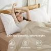 imageBedsure Queen Pillow Cases Set of 2  Dark Grey Double Brushed Microfiber Pillowcases 2 Pack Super Soft Cooling Pillow Case Covers with Envelope Closure Wrinkle Fade and Stain Resistant 20x3012  Ivory