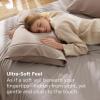 imageBedsure Queen Pillow Cases Set of 2  Dark Grey Double Brushed Microfiber Pillowcases 2 Pack Super Soft Cooling Pillow Case Covers with Envelope Closure Wrinkle Fade and Stain Resistant 20x3006  Khaki