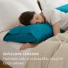 imageBedsure Queen Pillow Cases Set of 2  Dark Grey Double Brushed Microfiber Pillowcases 2 Pack Super Soft Cooling Pillow Case Covers with Envelope Closure Wrinkle Fade and Stain Resistant 20x3007  Teal