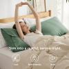 imageBedsure Queen Pillow Cases Set of 2  Dark Grey Double Brushed Microfiber Pillowcases 2 Pack Super Soft Cooling Pillow Case Covers with Envelope Closure Wrinkle Fade and Stain Resistant 20x3004  Sage Green
