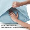 imageBedsure Queen Pillow Cases Set of 2  Dark Grey Double Brushed Microfiber Pillowcases 2 Pack Super Soft Cooling Pillow Case Covers with Envelope Closure Wrinkle Fade and Stain Resistant 20x3017  Winter Sky