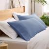 imageBedsure Queen Pillow Cases Set of 2  Dark Grey Double Brushed Microfiber Pillowcases 2 Pack Super Soft Cooling Pillow Case Covers with Envelope Closure Wrinkle Fade and Stain Resistant 20x3016  Slate Blue
