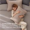 imageBedsure Queen Pillow Cases Set of 2  Dark Grey Double Brushed Microfiber Pillowcases 2 Pack Super Soft Cooling Pillow Case Covers with Envelope Closure Wrinkle Fade and Stain Resistant 20x3006  Khaki