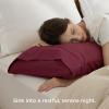 imageBedsure Queen Pillow Cases Set of 2  Dark Grey Double Brushed Microfiber Pillowcases 2 Pack Super Soft Cooling Pillow Case Covers with Envelope Closure Wrinkle Fade and Stain Resistant 20x3005  Burgundy