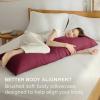 imageBedsure Queen Pillow Cases Set of 2  Dark Grey Double Brushed Microfiber Pillowcases 2 Pack Super Soft Cooling Pillow Case Covers with Envelope Closure Wrinkle Fade and Stain Resistant 20x3005  Burgundy