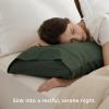 imageBedsure Queen Pillow Cases Set of 2  Dark Grey Double Brushed Microfiber Pillowcases 2 Pack Super Soft Cooling Pillow Case Covers with Envelope Closure Wrinkle Fade and Stain Resistant 20x3015  Olive Green