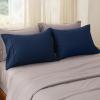 imageBedsure Queen Pillow Cases Set of 2  Dark Grey Double Brushed Microfiber Pillowcases 2 Pack Super Soft Cooling Pillow Case Covers with Envelope Closure Wrinkle Fade and Stain Resistant 20x3011  Navy